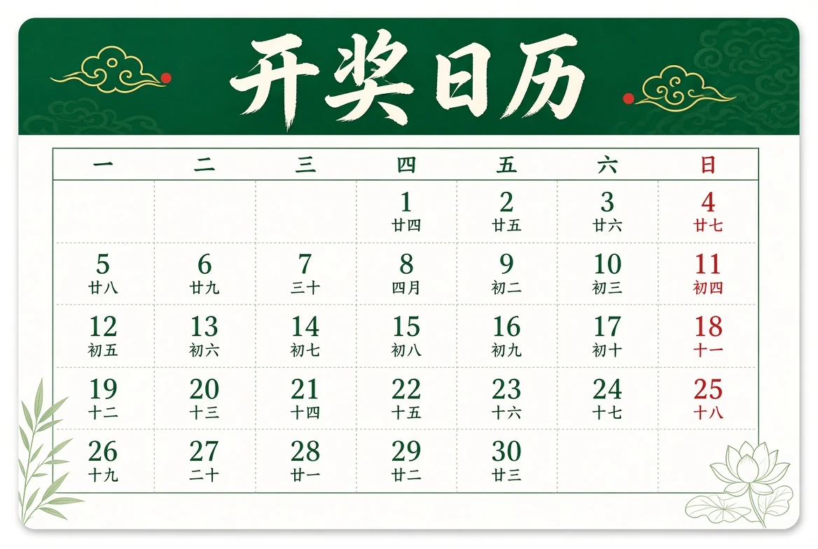 123开奖日期整理